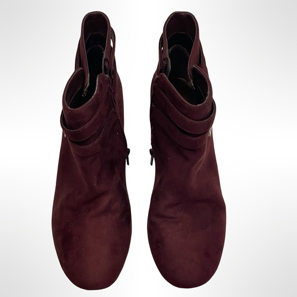 Kelly & Katie Elegant Burgundy Ankle Boots size 9 - Picture 2 of 7